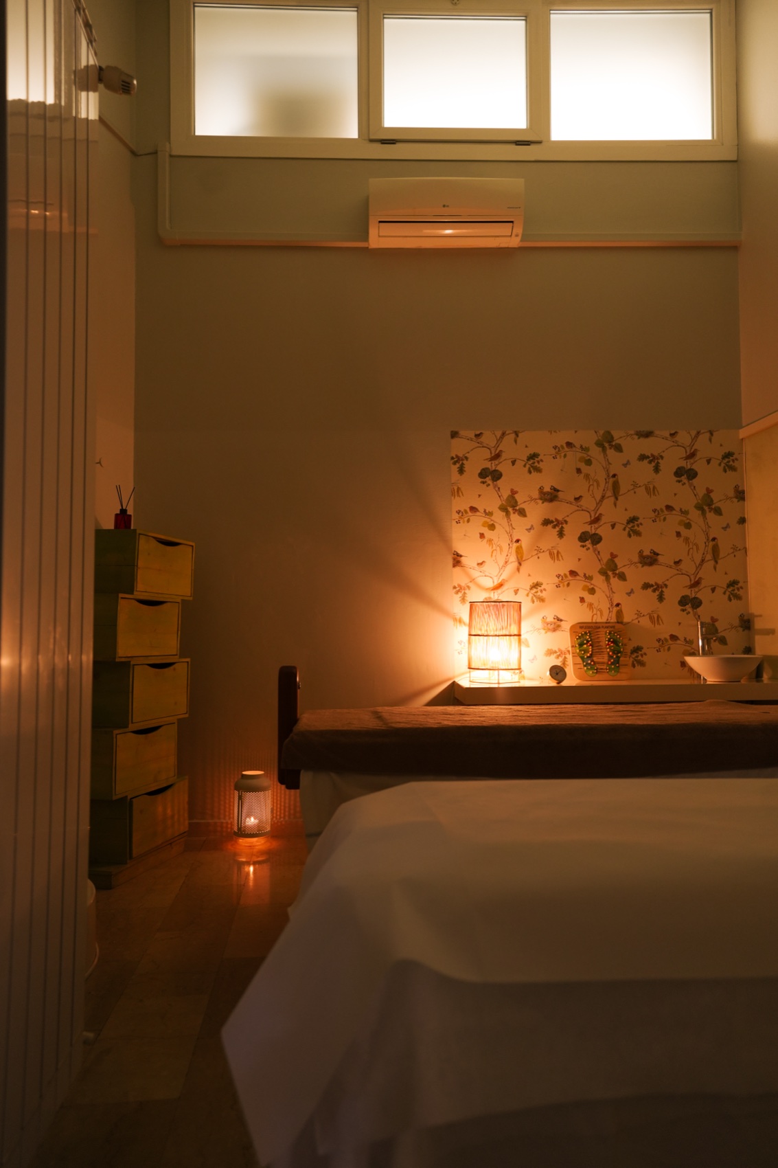 La sala massaggi